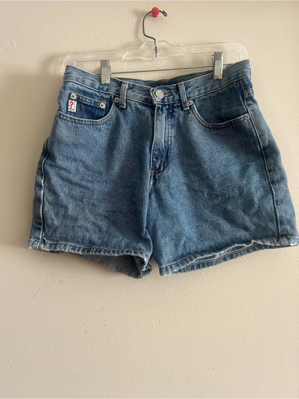 Vintage Guess High-Rise Denim Shorts - Blue